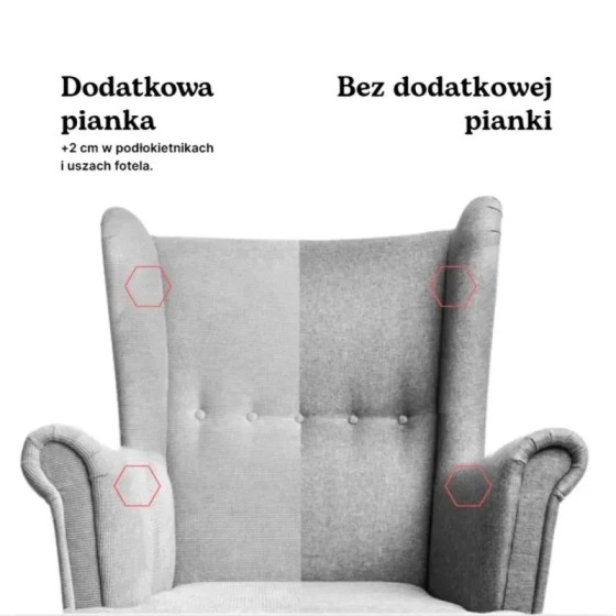 Fotel Uszak SAVIO Ceglasty Welur