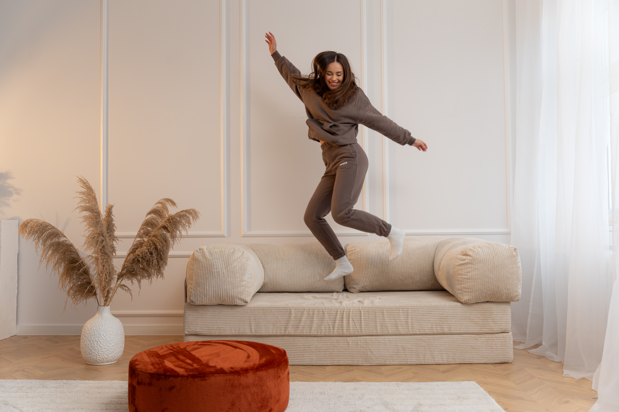 Sofa NESTI sztruksowa