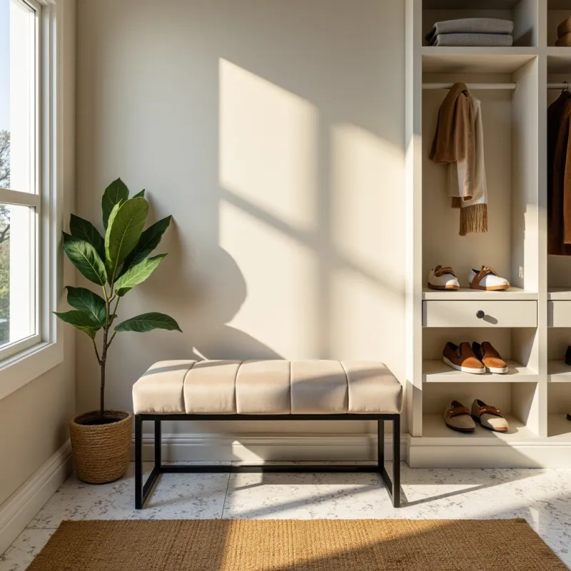 Ławka loft Lukka jasny beż